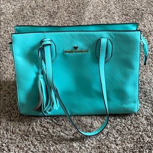 Real Simply Southern Pleather Tote/Purse